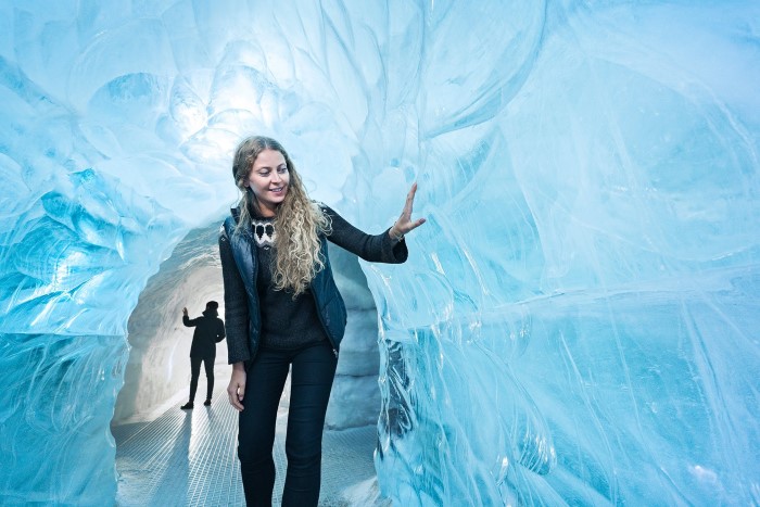Glaciers and ice cave exhibition
