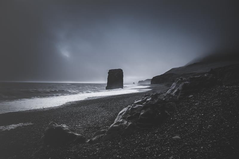 Stapinn Sea Stack in East Iceland