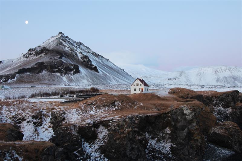 Arnarstapi and Mount Stapafell