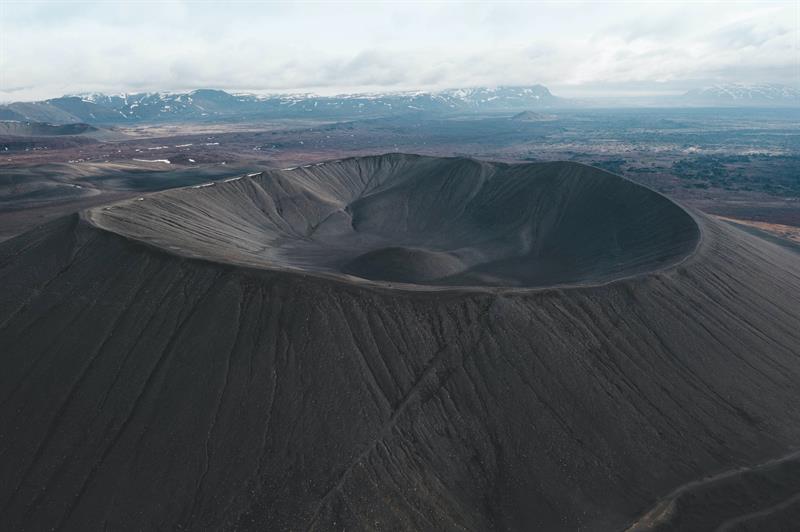 Hverfjall Crater in North Iceland